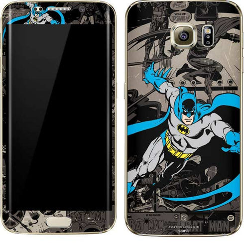 DC Comics Batman Classic Art Galaxy S7 Edge Skin