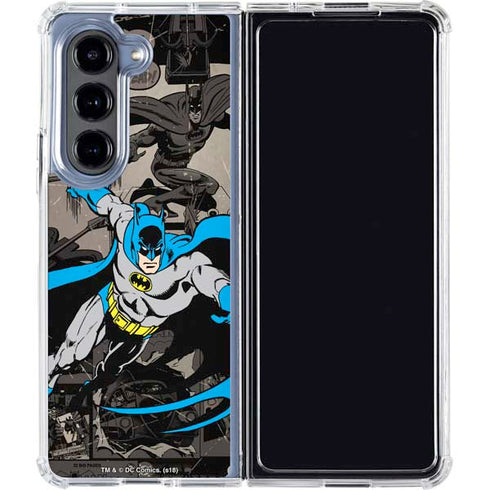 DC Comics Batman Classic Art Galaxy Z Fold5 5G Clear Case