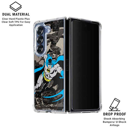 DC Comics Batman Classic Art Galaxy Z Fold7 Clear Case