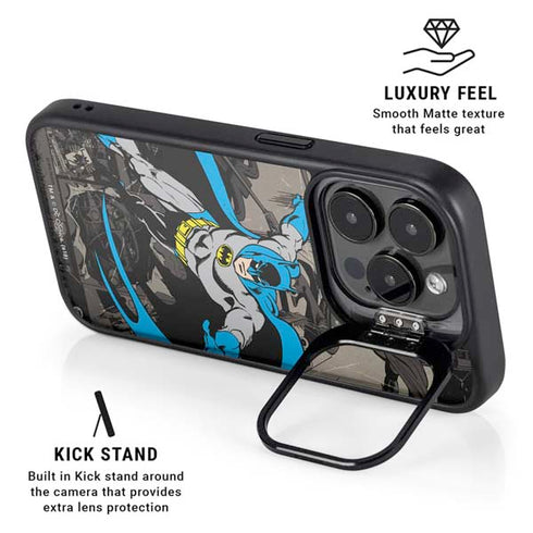 DC Comics Batman Classic Art iPhone 14 Pro Kickstand Case