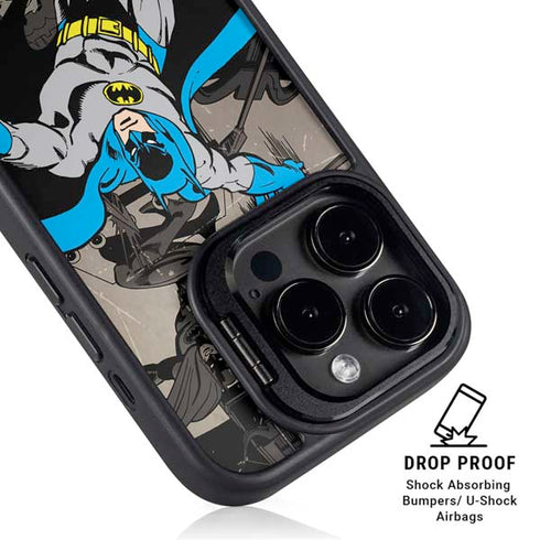 DC Comics Batman Classic Art iPhone 15 Pro Kickstand Case