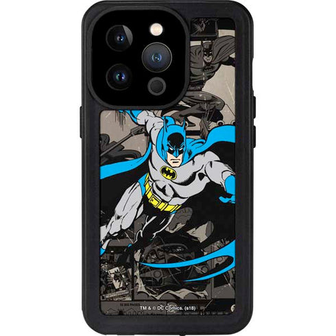 DC Comics Batman Classic Art iPhone 15 Pro Waterproof Case