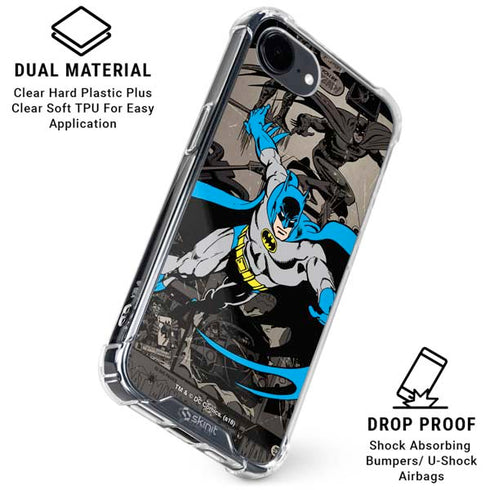DC Comics Batman Classic Art iPhone 16e Clear Case