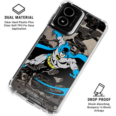 DC Comics Batman Classic Art Moto G Power 5G (2024) Clear Case