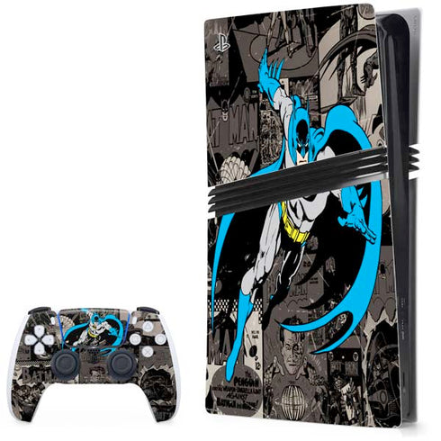 DC Comics Batman Classic Art PS5 Pro Bundle Skin