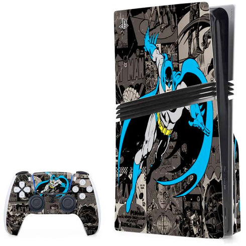 DC Comics Batman Classic Art PS5 Pro Disk Bundle Skin