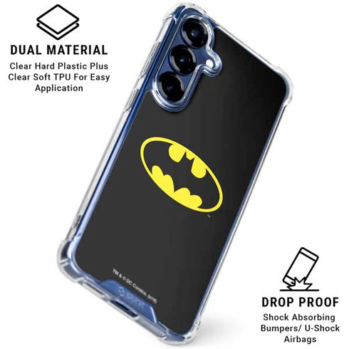 DC Comics Batman Movie 1989 Logo Galaxy S25 FE Clear Case