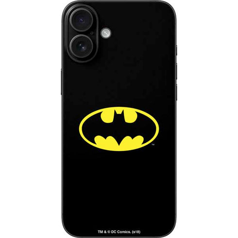 DC Comics Batman Movie 1989 Logo iPhone 16 Plus Skin