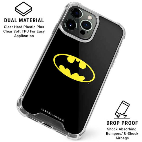 DC Comics Batman Movie 1989 Logo iPhone 16 Pro Max Clear Case