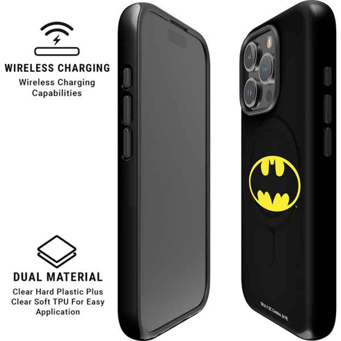 DC Comics Batman Movie 1989 Logo iPhone 16 Pro Max Magsafe Impact Case