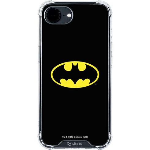 DC Comics Batman Movie 1989 Logo iPhone 16e Clear Case