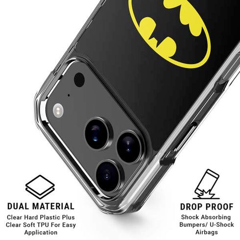 DC Comics Batman Movie 1989 Logo iPhone 17 Pro Clear Case