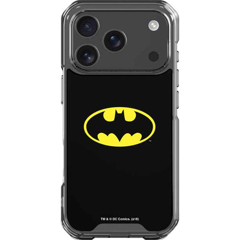 DC Comics Batman Movie 1989 Logo iPhone 18 Pro Clear Case