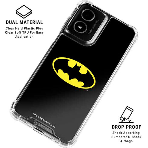 DC Comics Batman Movie 1989 Logo Moto G Power 5G (2024) Clear Case