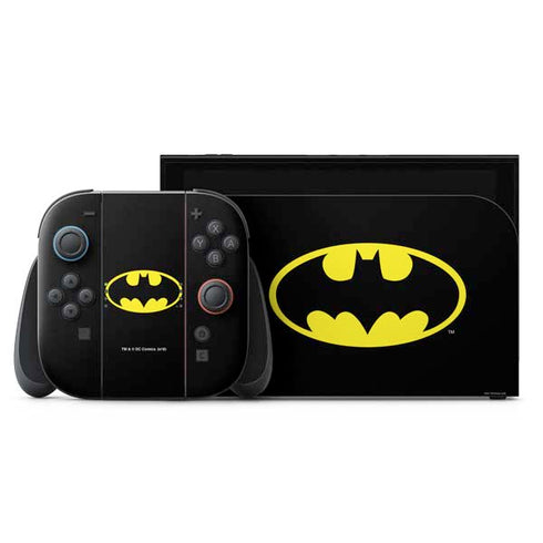 DC Comics Batman Movie 1989 Logo Nintendo Switch 2 (2025) with Joy-Con Skin
