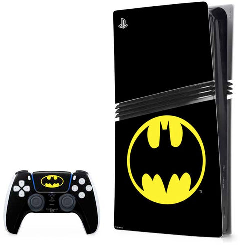 DC Comics Batman Movie 1989 Logo PS5 Pro Bundle Skin