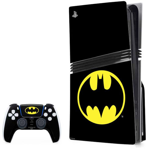 DC Comics Batman Movie 1989 Logo PS5 Pro Disk Bundle Skin