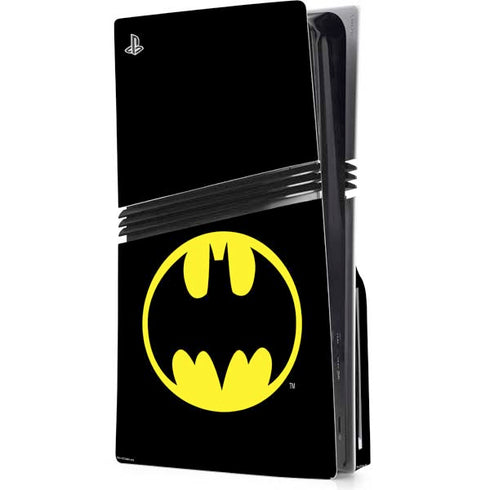 DC Comics Batman Movie 1989 Logo PS5 Pro Disk Console Skin
