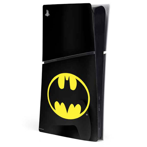 DC Comics Batman Movie 1989 Logo PS5 Slim Digital Edition Console Skin