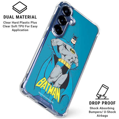 DC Comics Batman Portrait Galaxy S25 Clear Case
