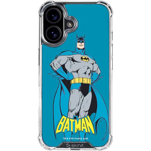 DC Comics Batman Portrait iPhone 16 Plus Clear Case