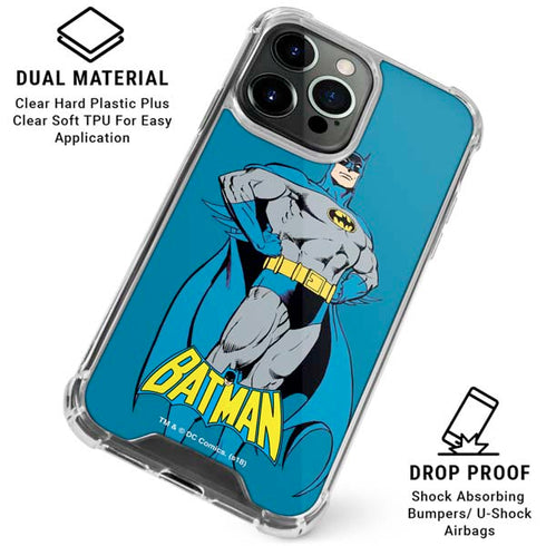 DC Comics Batman Portrait iPhone 16 Pro Max Clear Case