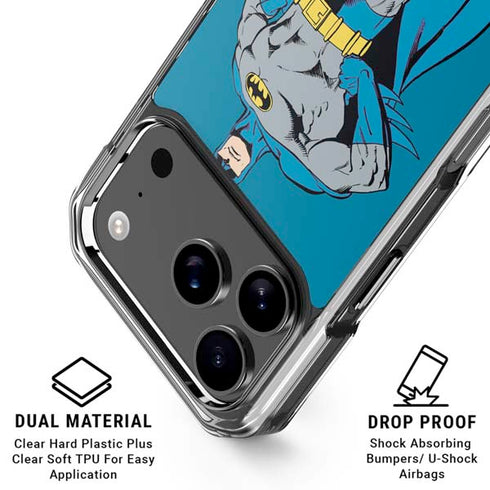 DC Comics Batman Portrait iPhone 18 Pro Clear Case