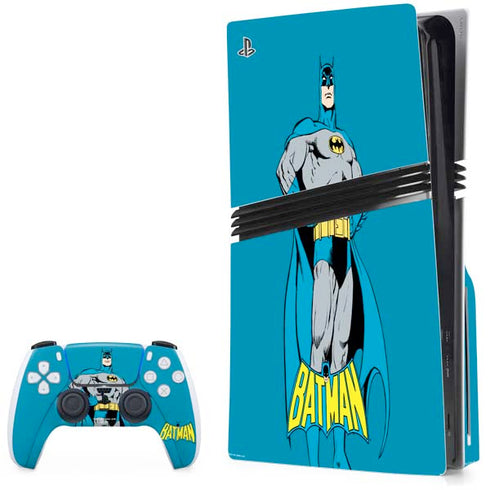 DC Comics Batman Portrait PS5 Pro Disk Bundle Skin