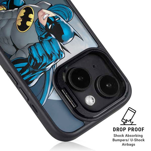 DC Comics Batman Ready for Action iPhone 15 Plus Kickstand Case