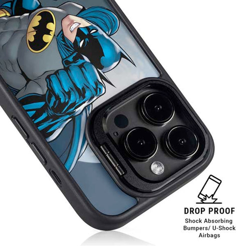 DC Comics Batman Ready for Action iPhone 15 Pro Max Kickstand Case