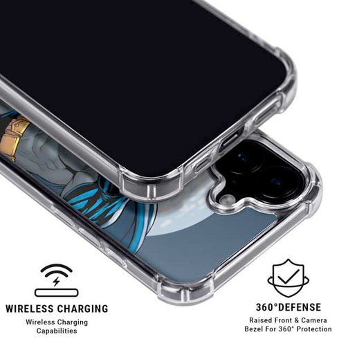 DC Comics Batman Ready for Action iPhone 16 Plus Clear Case