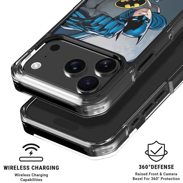 DC Comics Batman Ready for Action iPhone 17 Pro Max Clear Case