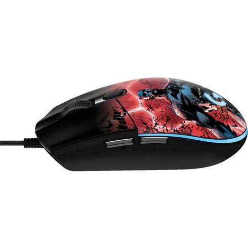 DC Comics Batman All Star Batman & Robin, the Boy Wonder Cover #2 By Jim Lee G203 Prodigy RGB Wired Gaming Mouse Skin