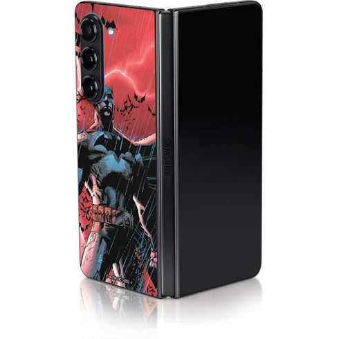 DC Comics Batman All Star Batman & Robin, the Boy Wonder Cover #2 By Jim Lee Galaxy Z Fold5 5G Skin