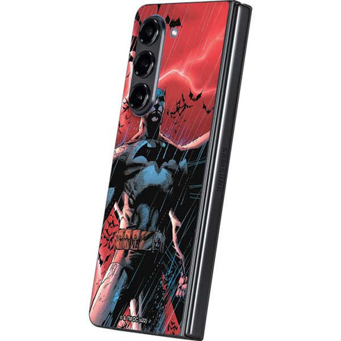 DC Comics Batman All Star Batman & Robin, the Boy Wonder Cover #2 By Jim Lee Galaxy Z Fold5 5G Skin