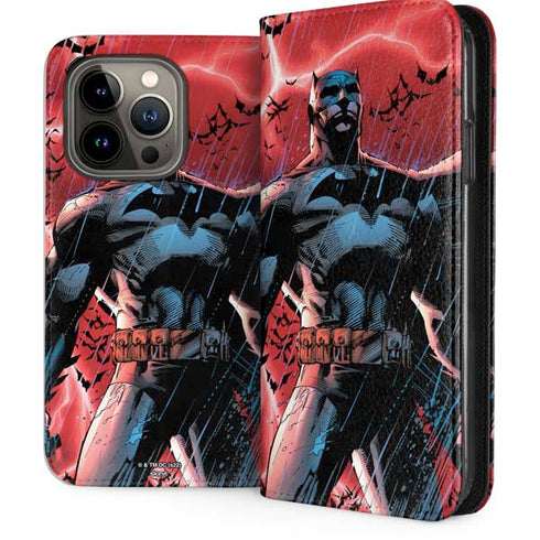 DC Comics Batman All Star Batman & Robin, the Boy Wonder Cover #2 By Jim Lee iPhone 15 Pro Folio Case