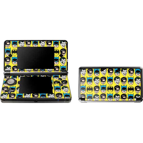 DC Comics Batman Vintage Character Pattern - Joker and Robin 3DS (2011) Skin