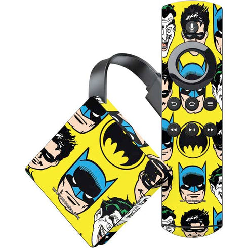 DC Comics Batman Vintage Character Pattern - Joker and Robin Amazon Fire TV Skin