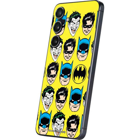 DC Comics Batman Vintage Character Pattern - Joker and Robin Galaxy A16 5G Skin