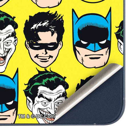 DC Comics Batman Vintage Character Pattern - Joker and Robin Galaxy A35 5G Skin