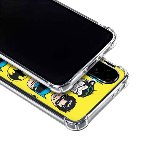 DC Comics Batman Vintage Character Pattern - Joker and Robin Galaxy A36 5G Clear Case