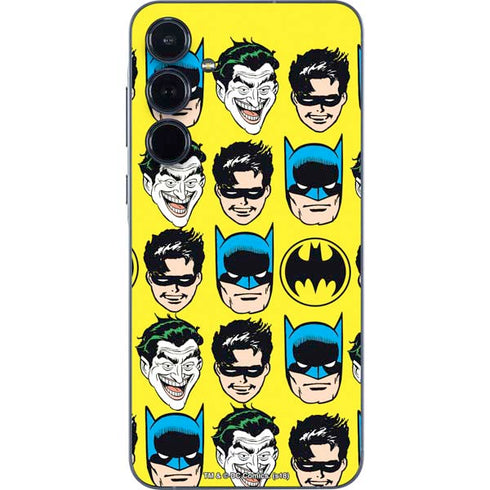 DC Comics Batman Vintage Character Pattern - Joker and Robin Galaxy A36 5G Skin