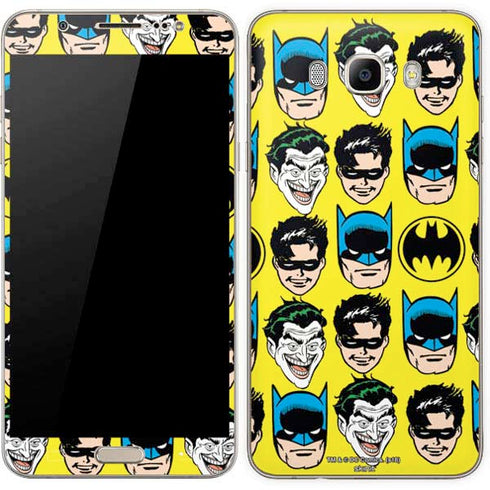 DC Comics Batman Vintage Character Pattern - Joker and Robin Galaxy J7 Skin