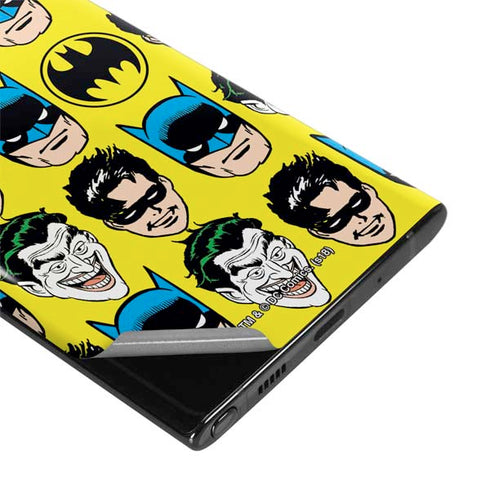 DC Comics Batman Vintage Character Pattern - Joker and Robin Galaxy Note 10 Plus Skin