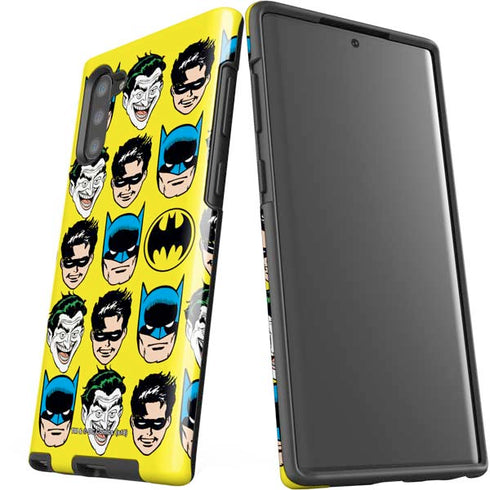 DC Comics Batman Vintage Character Pattern - Joker and Robin Galaxy Note 10 Pro Case