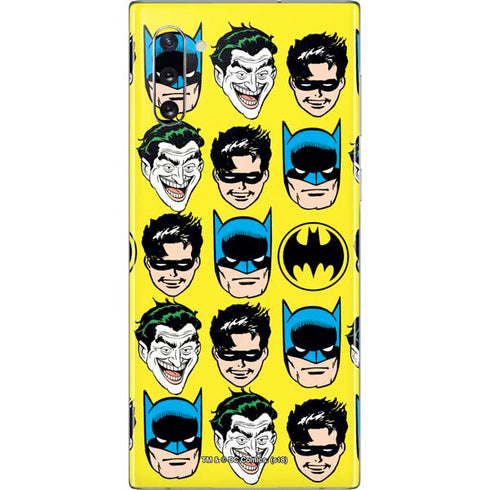 DC Comics Batman Vintage Character Pattern - Joker and Robin Galaxy Note 10 Skin