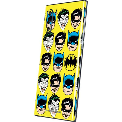 DC Comics Batman Vintage Character Pattern - Joker and Robin Galaxy Note 10 Skin