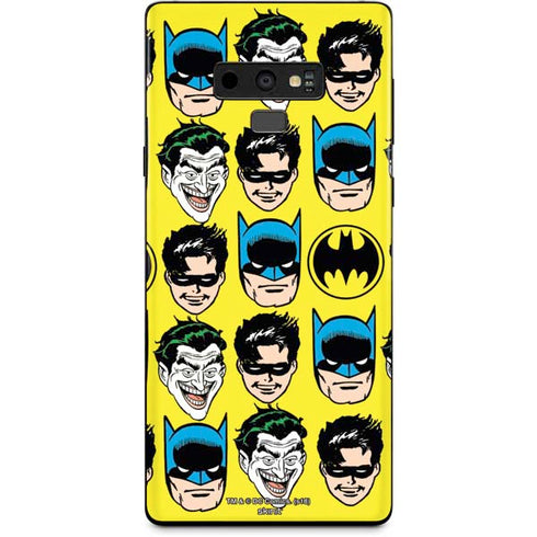 DC Comics Batman Vintage Character Pattern - Joker and Robin Galaxy Note 9 Skin