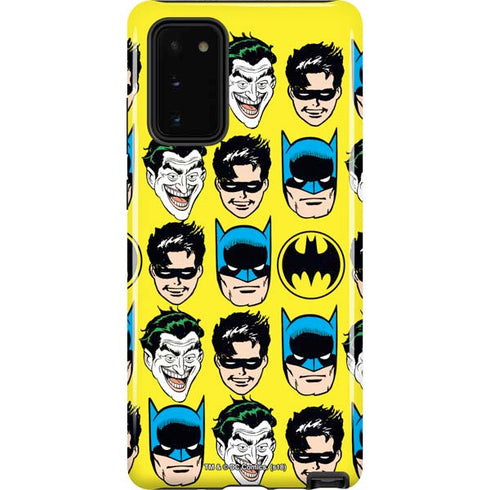DC Comics Batman Vintage Character Pattern - Joker and Robin Galaxy Note20 5G Pro Case