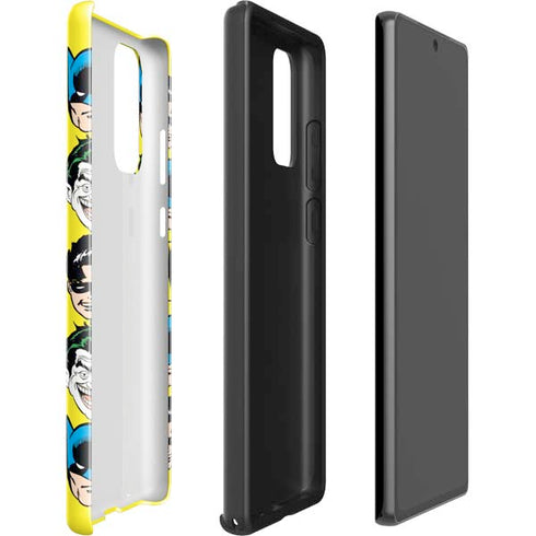 DC Comics Batman Vintage Character Pattern - Joker and Robin Galaxy Note20 5G Pro Case
